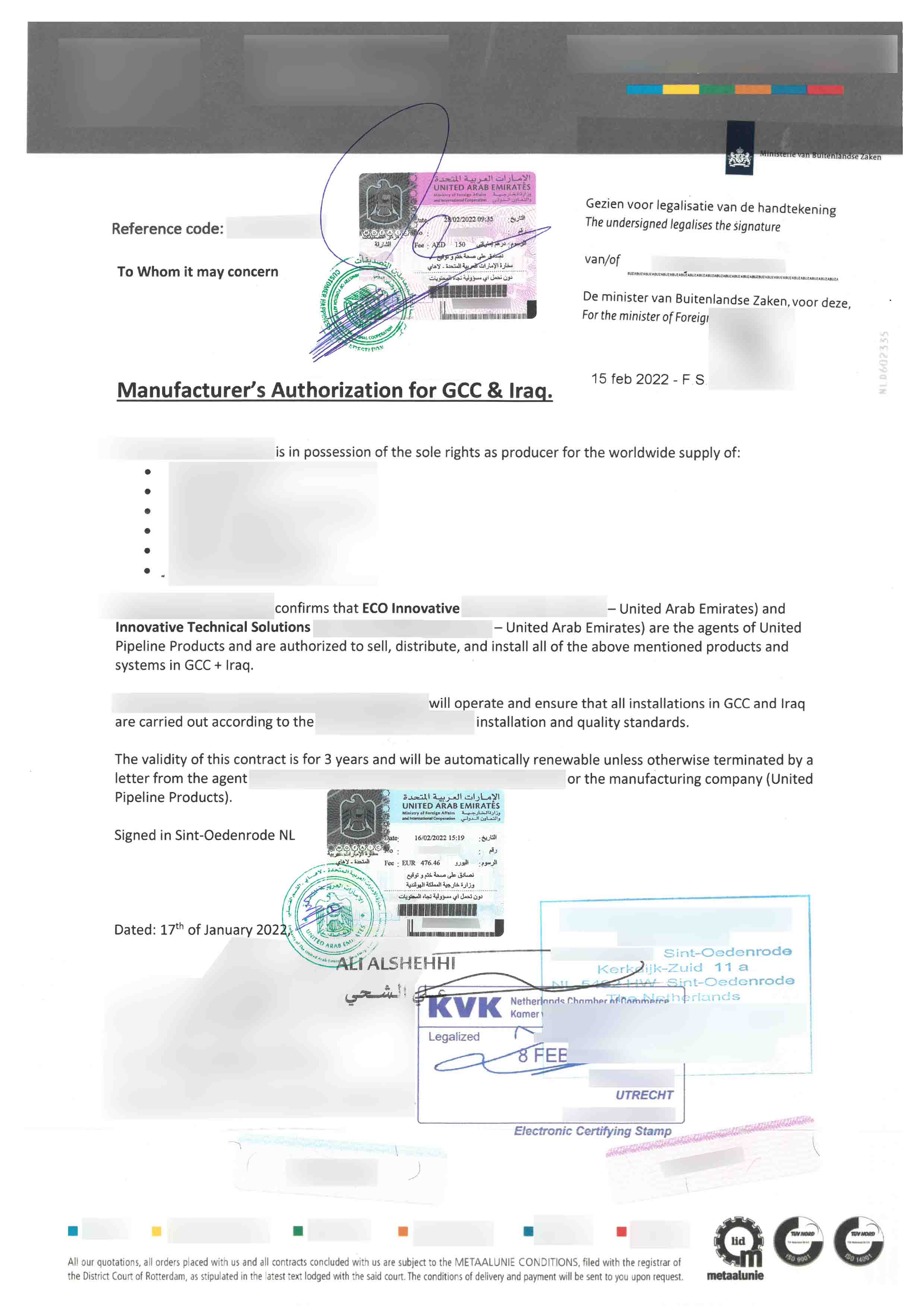 Netherland-commercial-documents-attestation